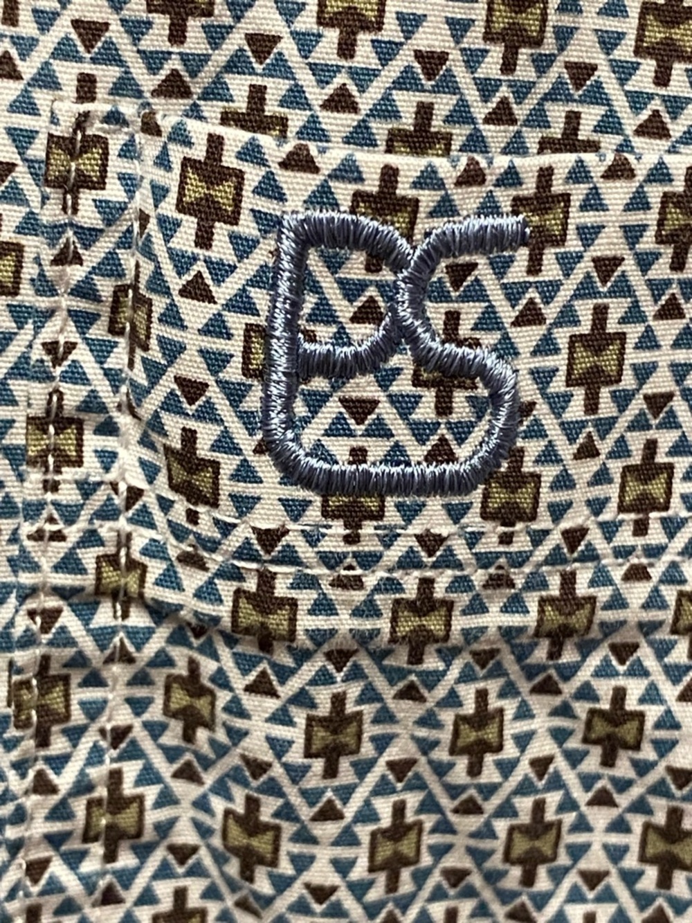 Panhandle Slim True Western Wear Short-Sleeve Geometric Button-Down Shirt - Picture 9 of 13